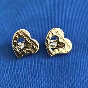 Vintage GIVENCHY Clip Heart Earrings